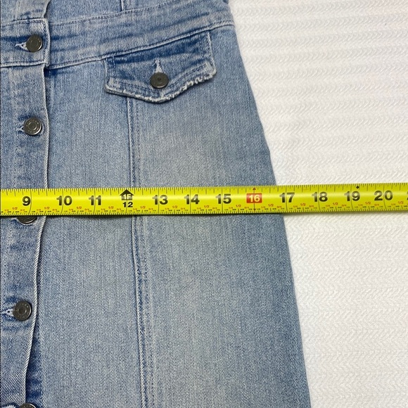 GRLFRND Revolve Petra Denim Mini Dress Hold Tight Button Front Small - Picture 12 of 15